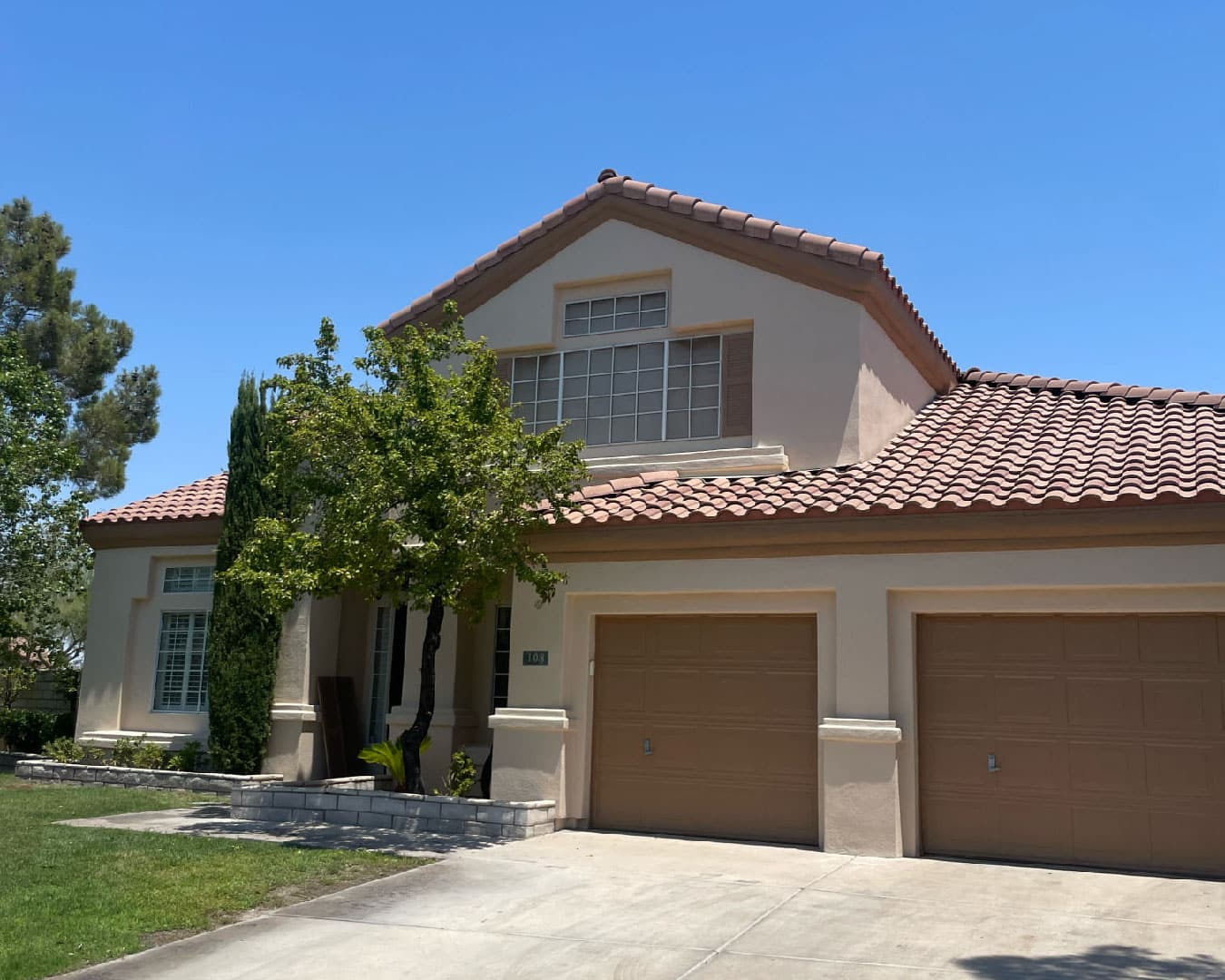 Exterior of two-story Nevada home