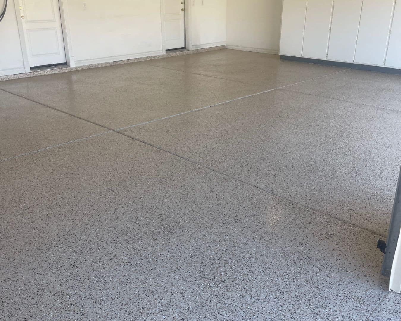 Epoxy flooring in garage