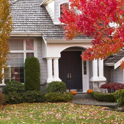 Exterior of home in the fall